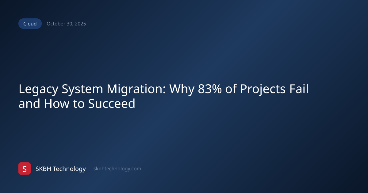 Legacy System Migration: Why 83% of Projects Fail and How to Succeed ...